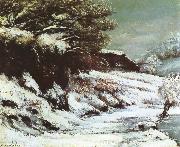 Gustave Courbet View of snow oil painting